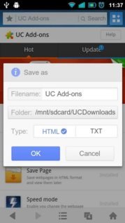 Screenshot_UC_Browser_Save_Page_addon